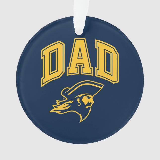 ETSU Buccaneers Dad Ornament (Front)