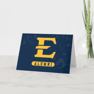 ETSU Buccaneers Distressed Card
