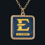 ETSU Buccaneers Distressed Gold Plated Necklace<br><div class="desc">Check out these East Tennessee State University designs! Show off your Bucs pride with these new University products. These make the perfect gifts for the ETSU Academy student, alumni, family, friend or fan in your life. All of these Zazzle products are customizable with your name, class year, or club. Go...</div>