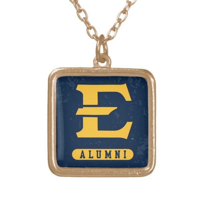 ETSU Buccaneers Distressed Gold Plated Necklace (Front)
