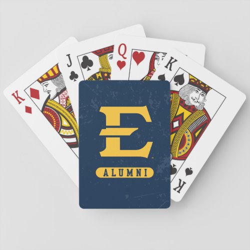 ETSU Buccaneers Distressed Poker Cards