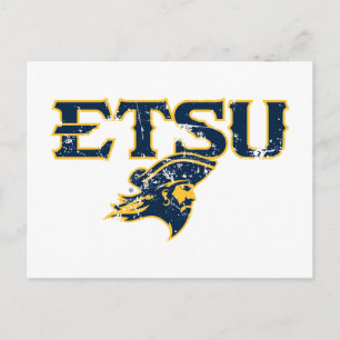 ETSU Buccaneers Distressed Postcard
