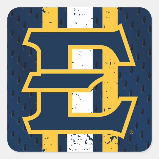 ETSU Buccaneers Jersey Square Sticker (Front)