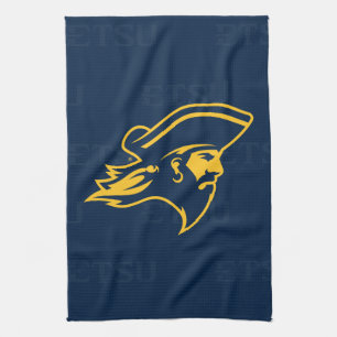 ETSU Buccaneers  Logo Watermark Kitchen Towel