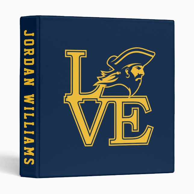 ETSU Buccaneers Love 3 Ring Binder (Front/Spine)