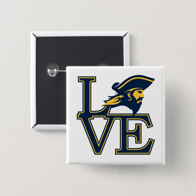 ETSU Buccaneers Love Button (Front & Back)