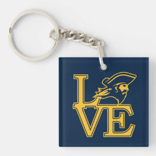 ETSU Buccaneers Love Keychain