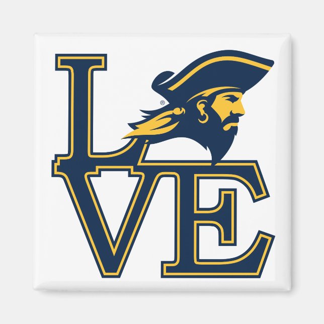 ETSU Buccaneers Love Magnet (Front)