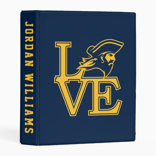 ETSU Buccaneers Love Mini Binder (Front/Spine)