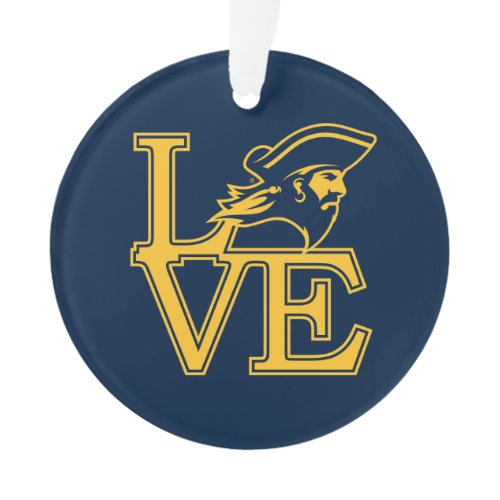 ETSU Buccaneers Love Ornament