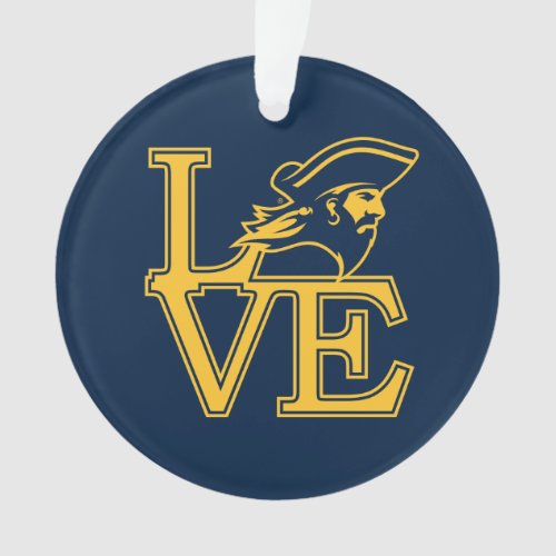 ETSU Buccaneers Love Ornament