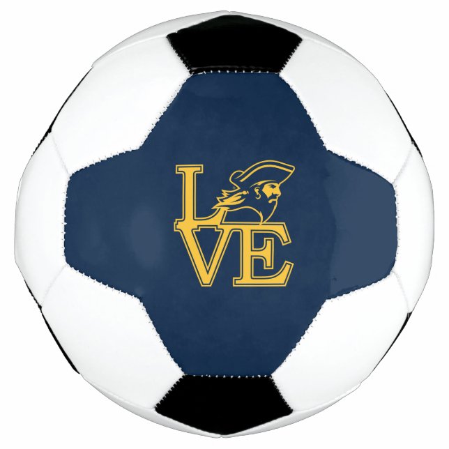 ETSU Buccaneers Love Soccer Ball (Front)