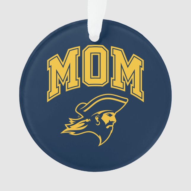 ETSU Buccaneers Mom Ornament (Front)