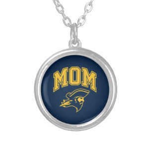 ETSU Buccaneers Mom Silver Plated Necklace
