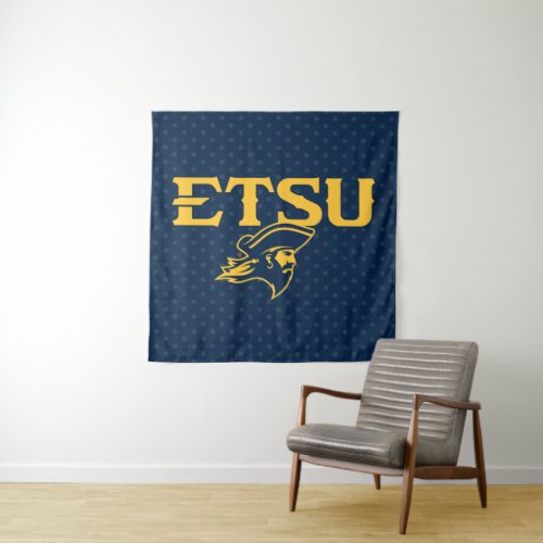 ETSU Buccaneers Polka Dot Pattern Tapestry