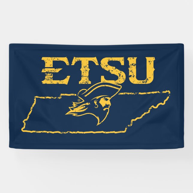 ETSU Buccaneers State Love Banner (Horizontal)