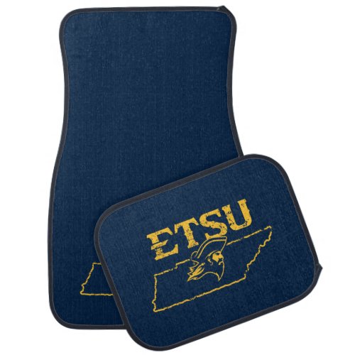 ETSU Buccaneers State Love Car Floor Mat