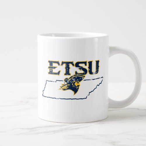 ETSU Buccaneers State Love Giant Coffee Mug