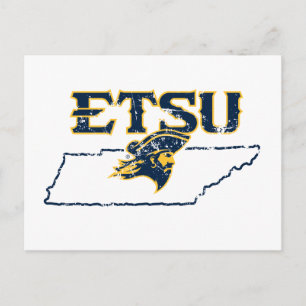 ETSU Buccaneers State Love Postcard