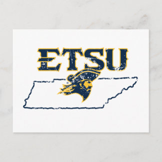 ETSU Buccaneers State Love Postcard