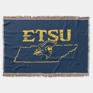 ETSU Buccaneers State Love Throw Blanket