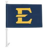 ETSU Buccaneers Logo Watermark Car Flag