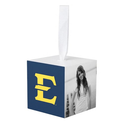 ETSU Primary Mark Cube Ornament