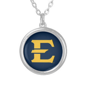 ETSU Primary Mark Silver Plated Necklace