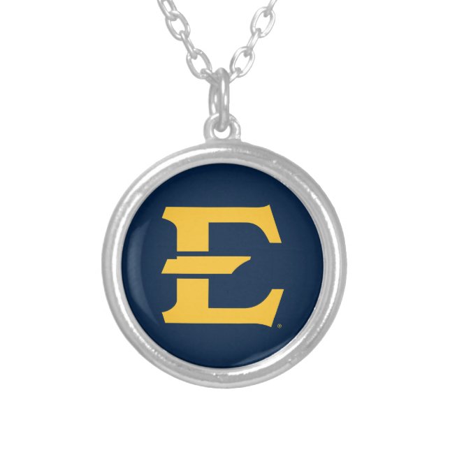 ETSU Primary Mark Silver Plated Necklace (Front)