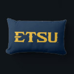 ETSU Wordmark Lumbar Pillow<br><div class="desc">Check out these East Tennessee State University designs! Show off your Bucs pride with these new University products. These make the perfect gifts for the ETSU Academy student, alumni, family, friend or fan in your life. All of these Zazzle products are customizable with your name, class year, or club. Go...</div>