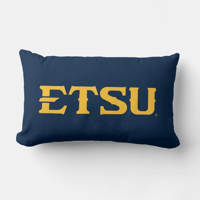 ETSU Wordmark Lumbar Pillow (Front)
