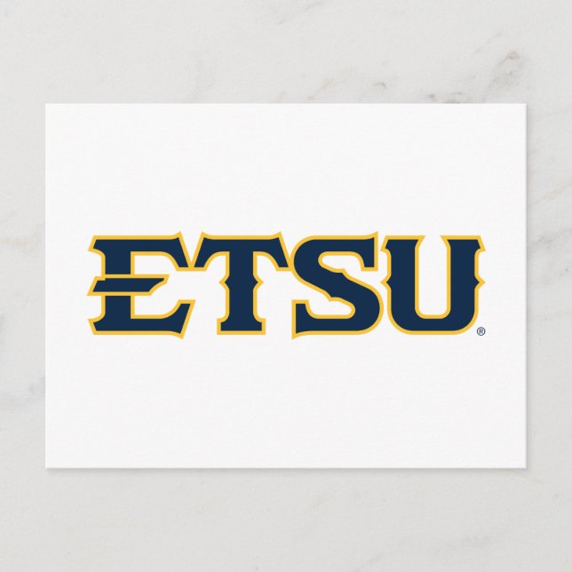 ETSU Wordmark Postcard (Front)