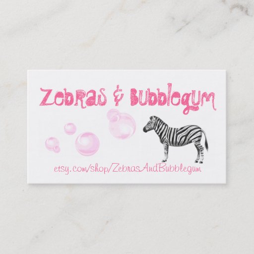 Customizable Etsy Business Card - Customizable