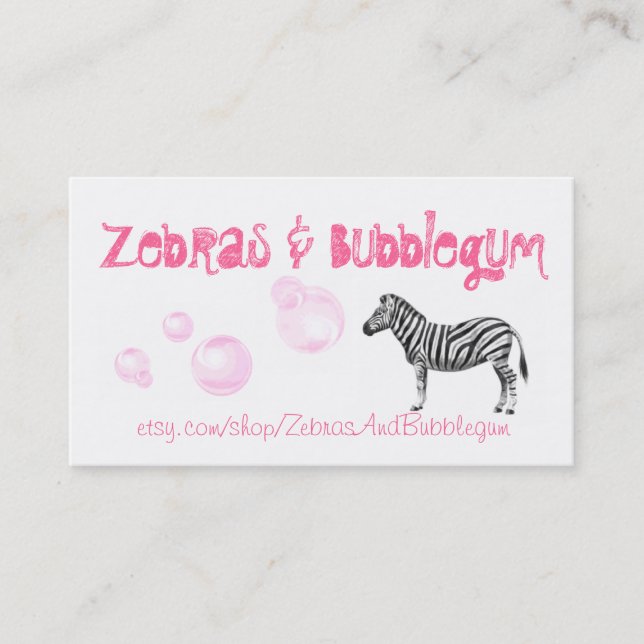 Etsy Business Card - Customizable (Front)