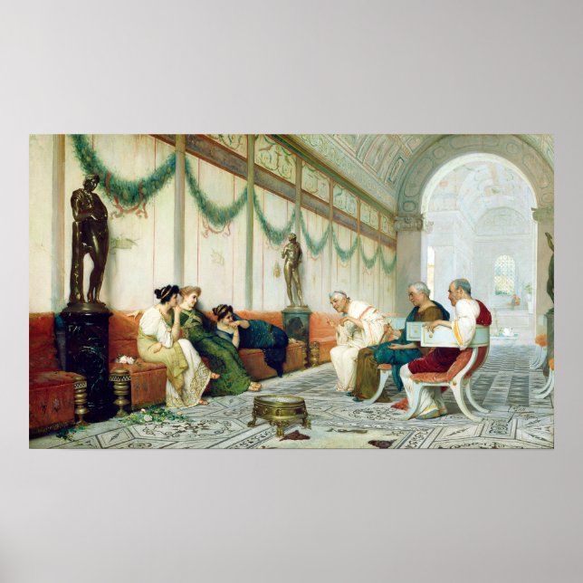 Ettore Forti Interior of Roman Building Poster (Front)