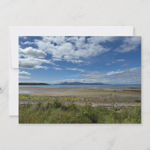 Ettrick Bay on Isle of Bute Scotland on a Holiday Card