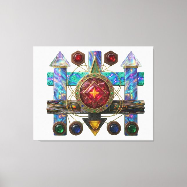 Etude № 13. Astral Compass  Canvas Print (Front)