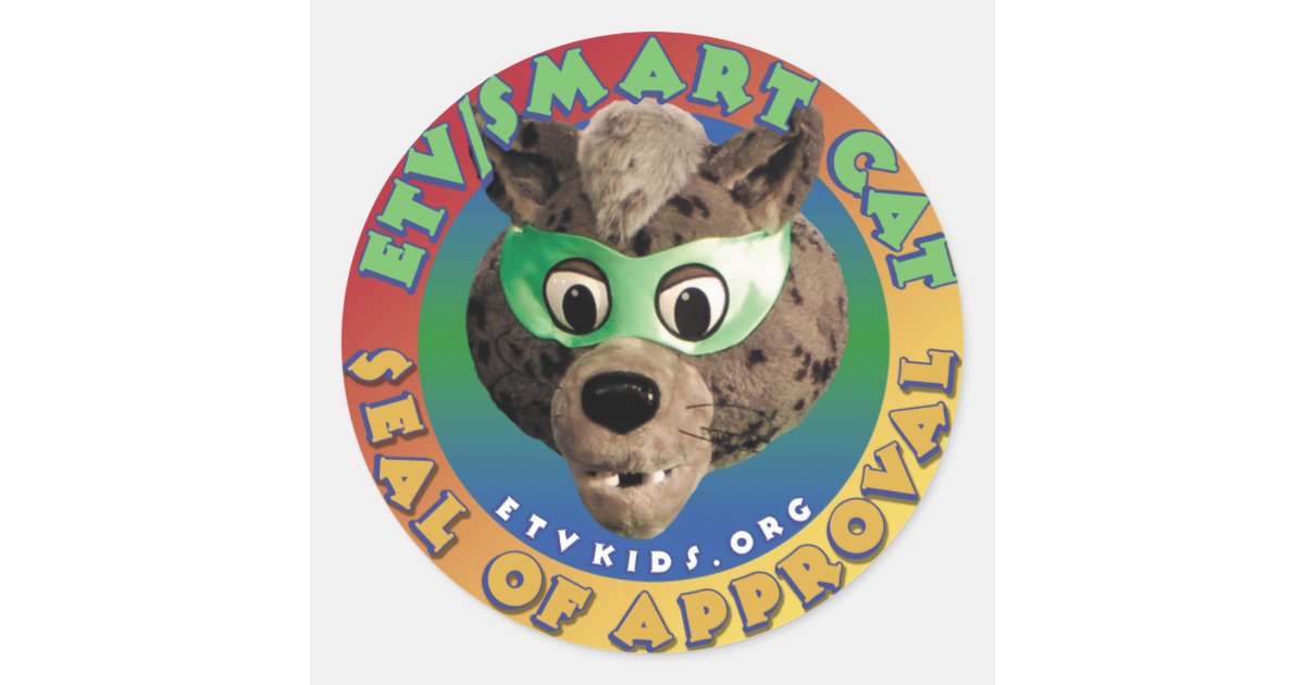 ETV Smart Cat stickers | Zazzle