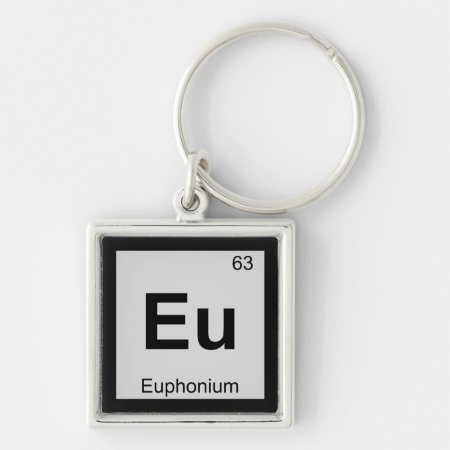 Eu - Euphonium Music Chemistry Periodic Table Keychain