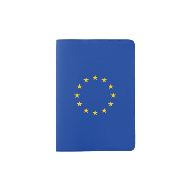 EU - European Union Flag Passport Holder (Front)