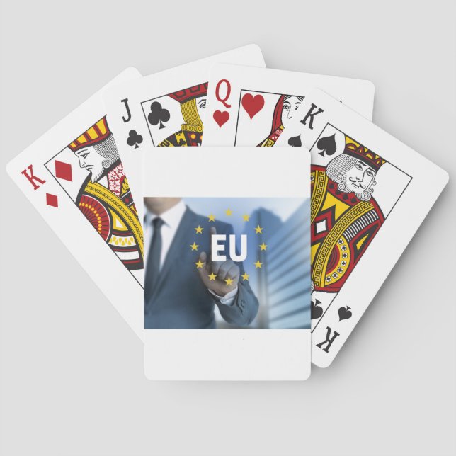 EU European Union touchscreen concept Poker Cards (Back)