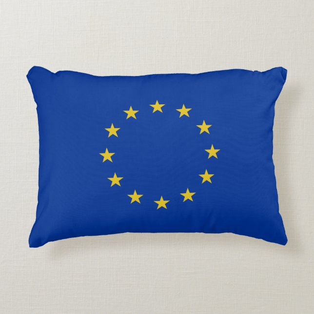 EU Flag Accent Pillow (Front)