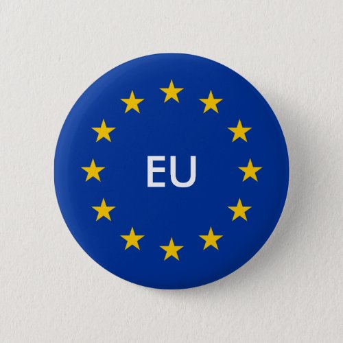 EU flag buttons Custom round European Union badges