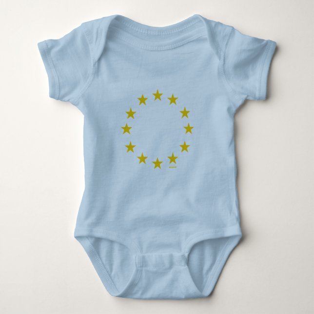 EU Flag (European Union) Baby Bodysuit (Front)