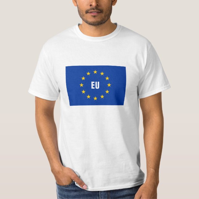 EU flag European Union t shirts (Front)