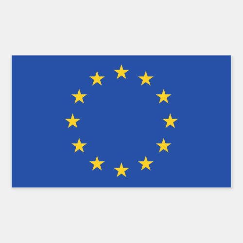 EU flag Rectangular Sticker