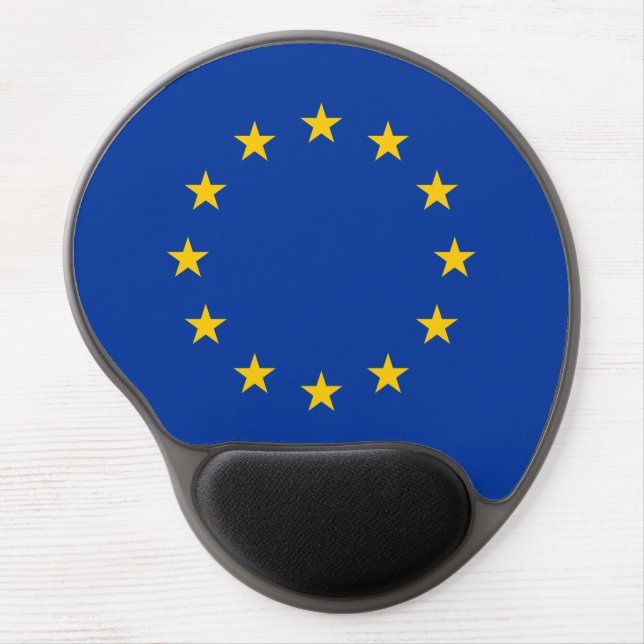 EU flag - Support European Union Gel Mouse Pad (Front)