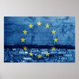 EU flag wall Poster