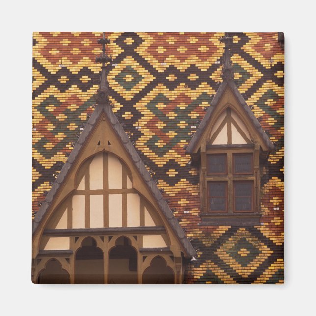 EU, France, Burgundy, Cote d'Or, Beaune. Tiled Magnet (Front)