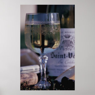 EU, France, Chablis, Local wine Poster